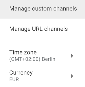 Manage custom channels